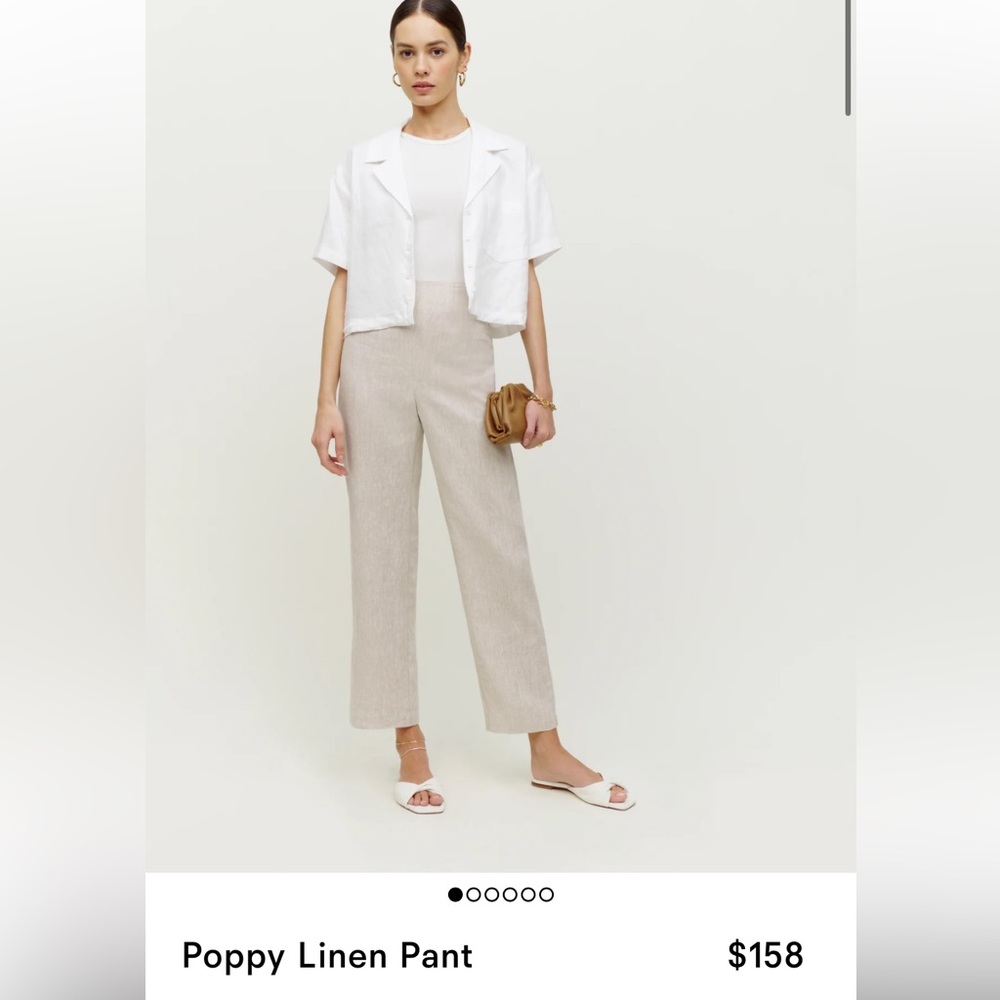 Reformation Poppy Linen Pant